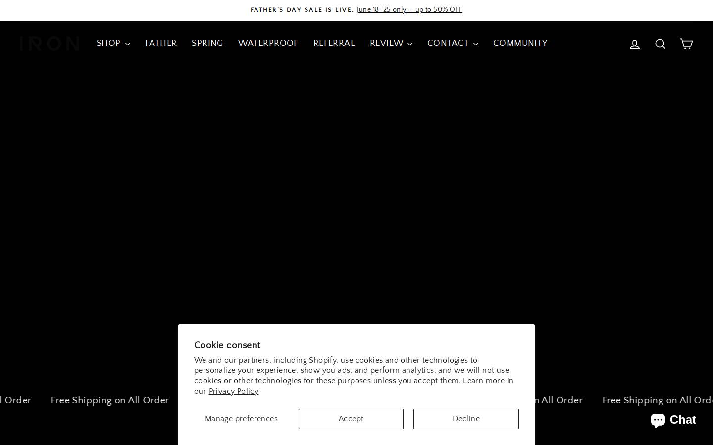 rideiron.com homepage screenshot