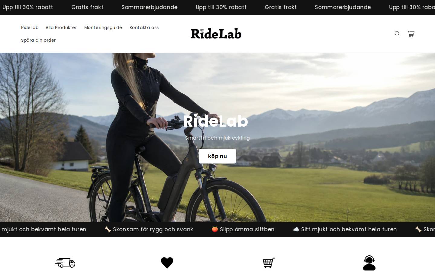 Ridelab homepage screenshot
