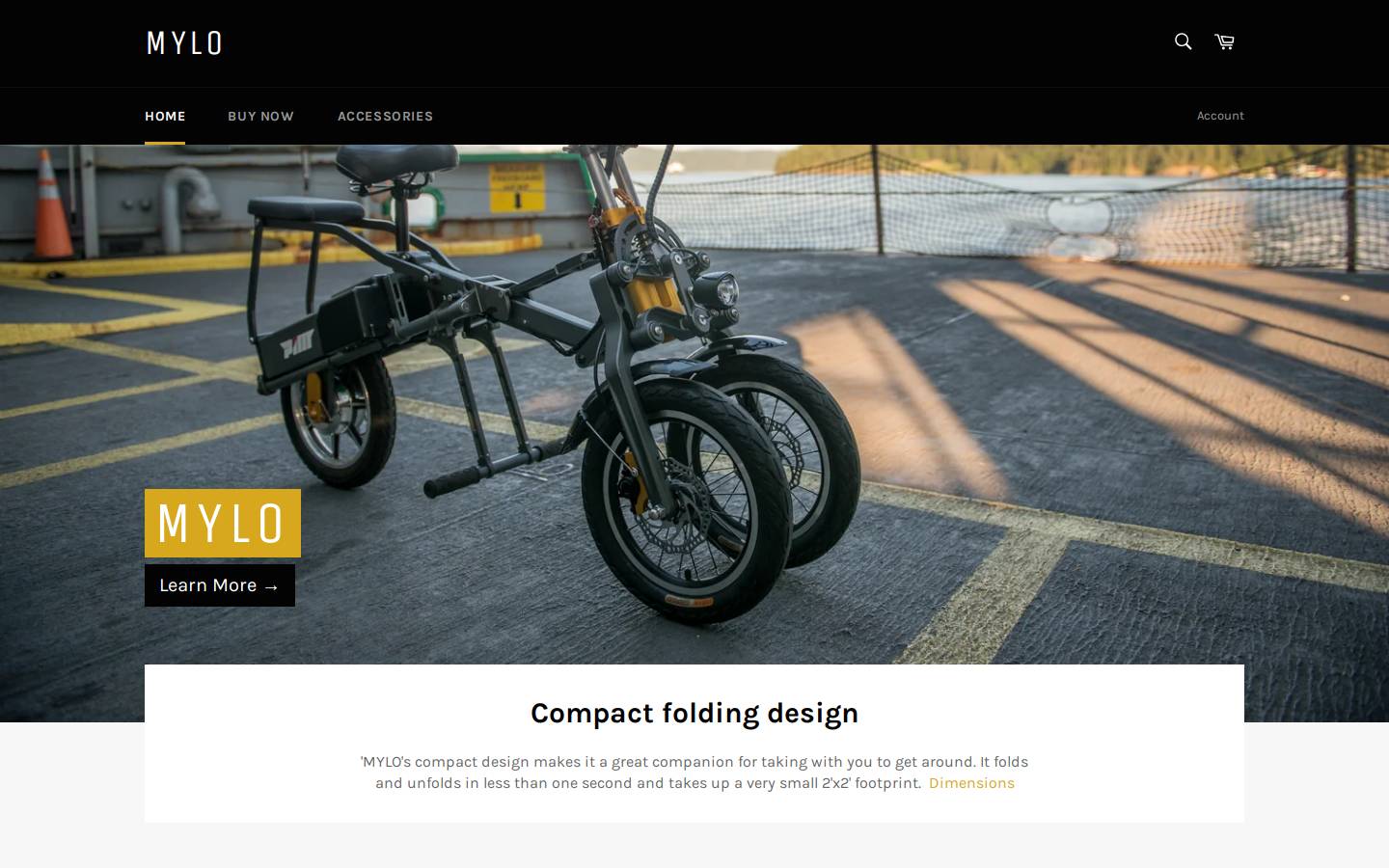 ridemylo.com homepage screenshot