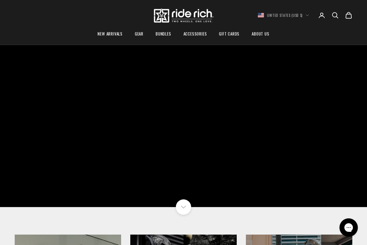 Ride Rich homepage screenshot