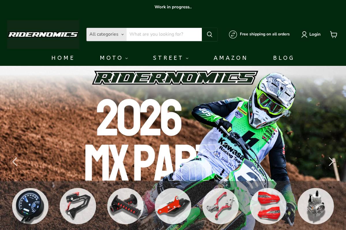 ridernomics.com homepage screenshot