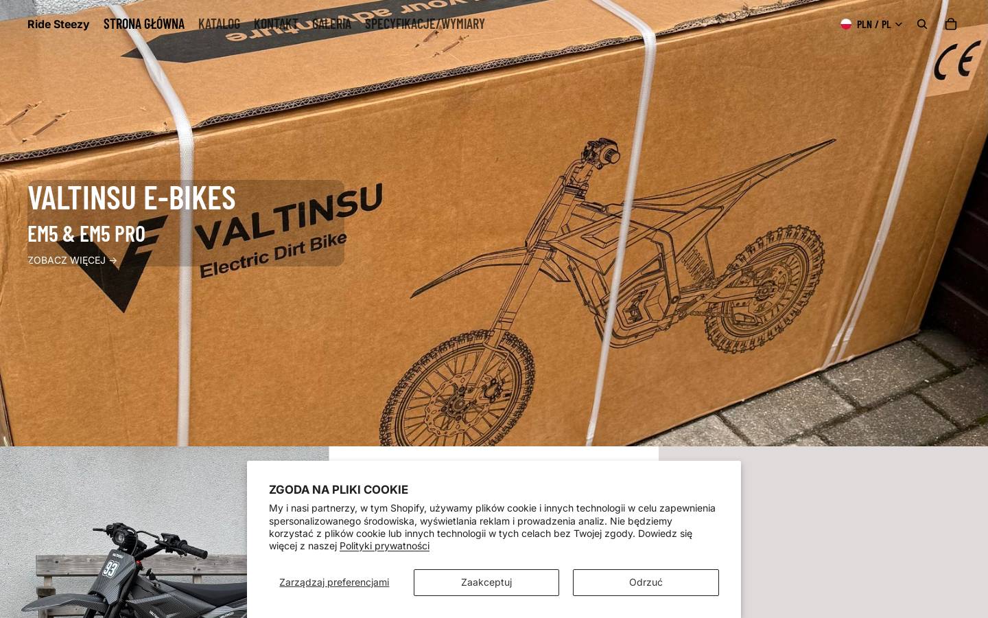 ridesteezy.com homepage screenshot