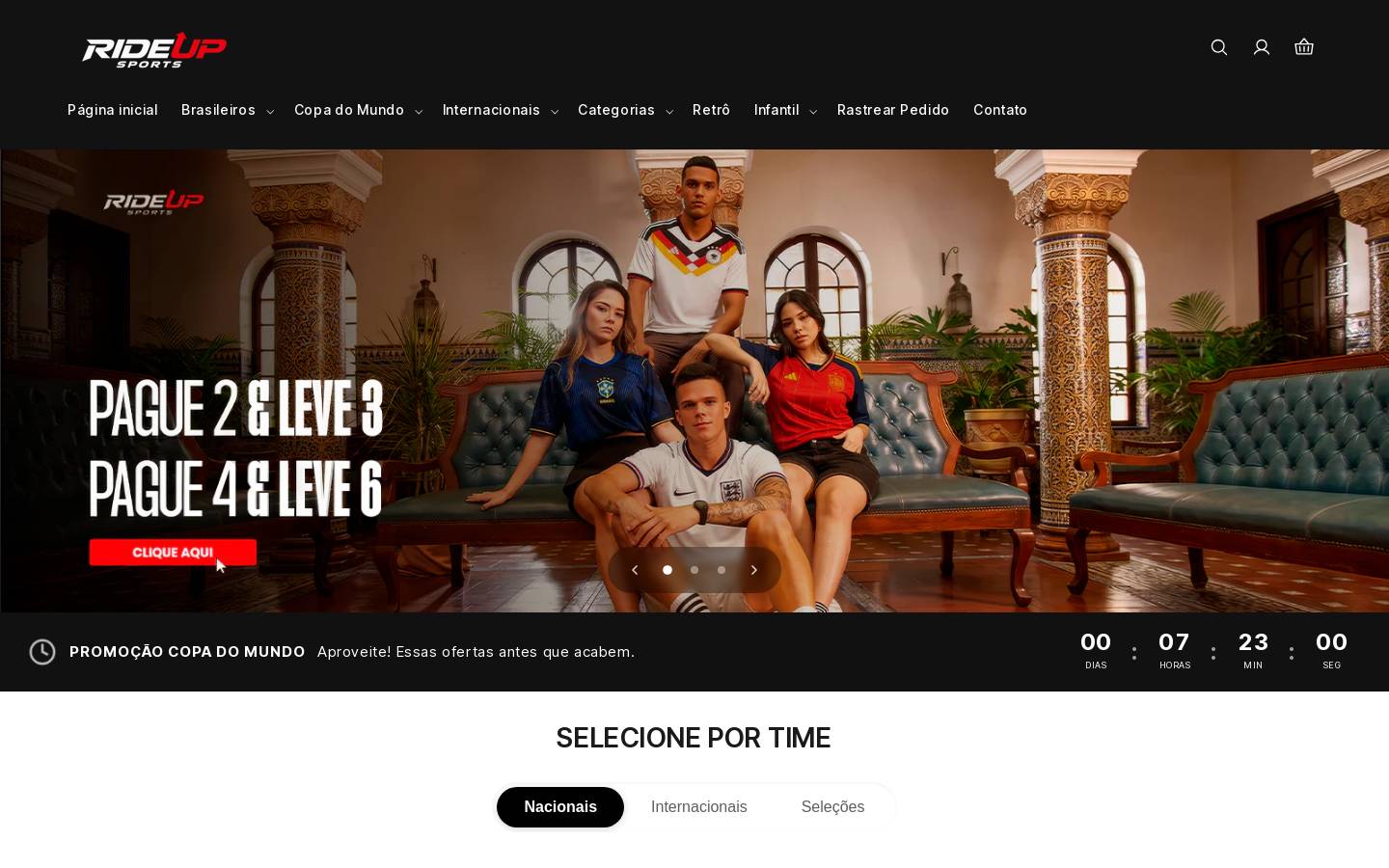 rideupsports.com homepage screenshot