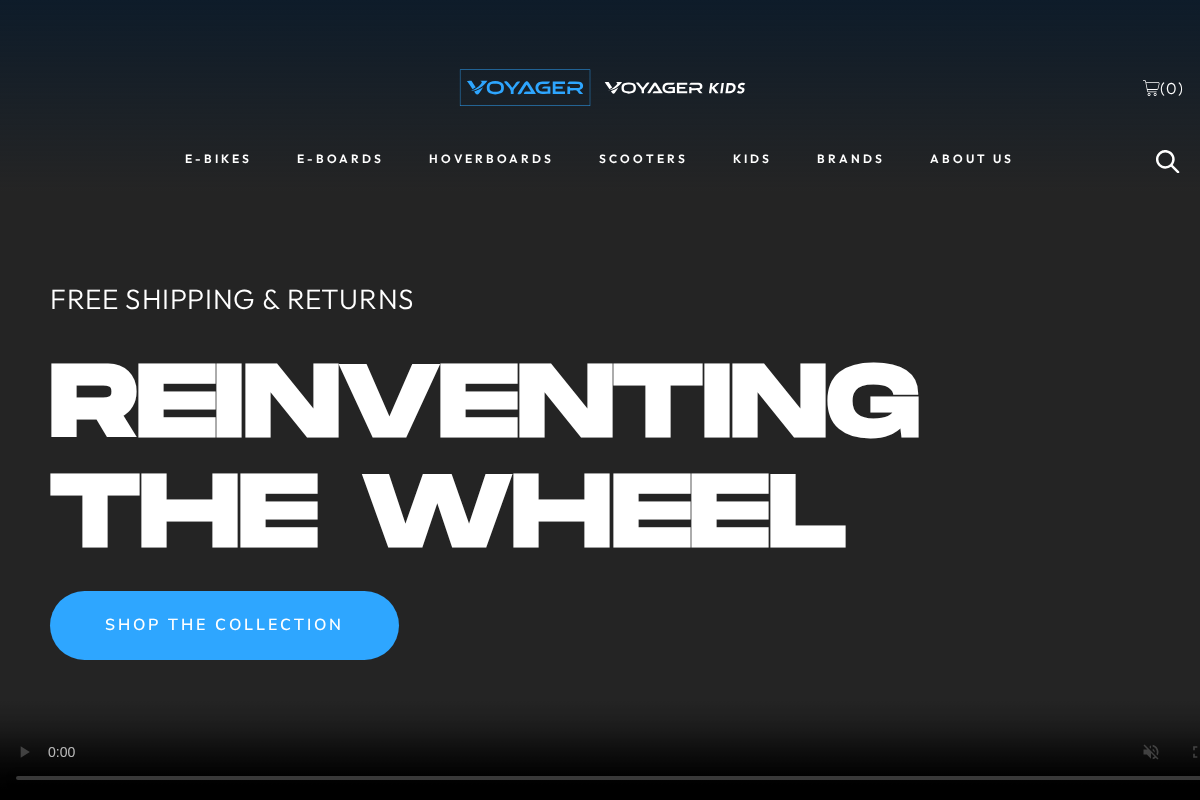 RideVoyager homepage screenshot