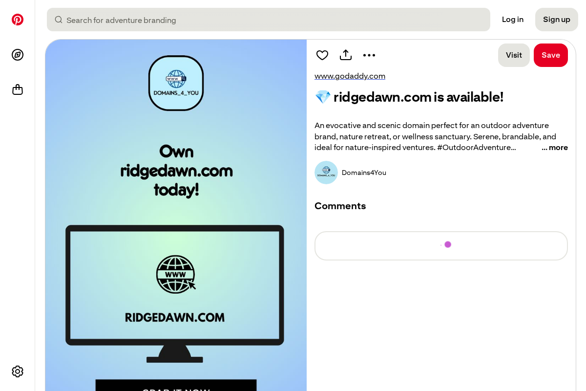 ridgedawn.com homepage screenshot