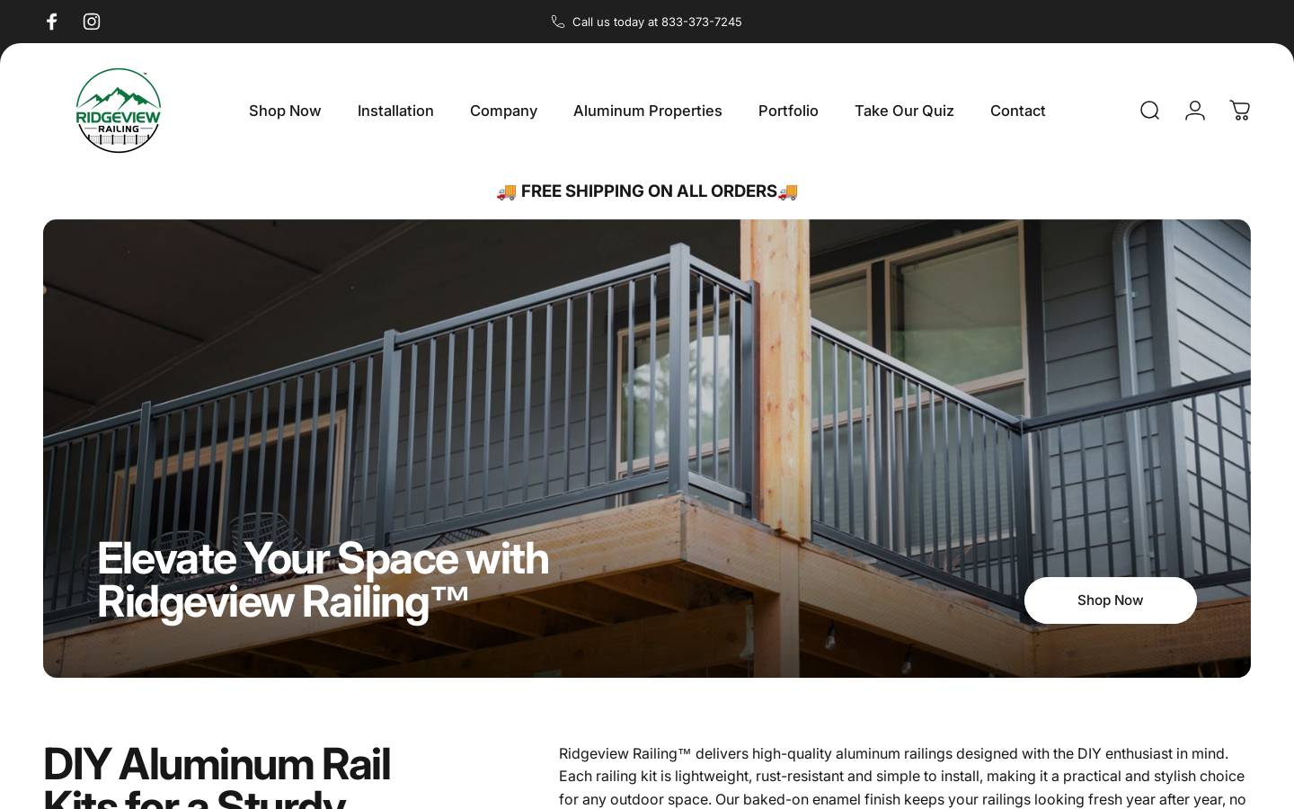 ridgeviewrailing.com homepage screenshot