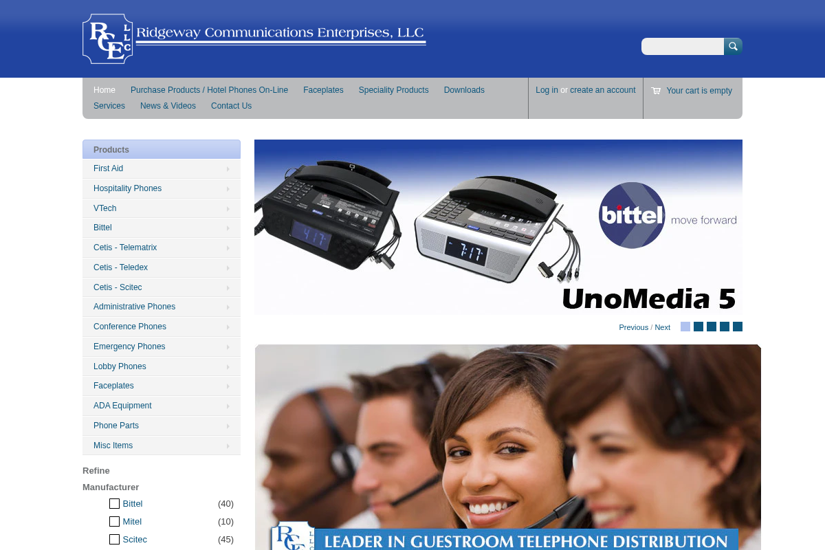 ridgewayinc.com homepage screenshot