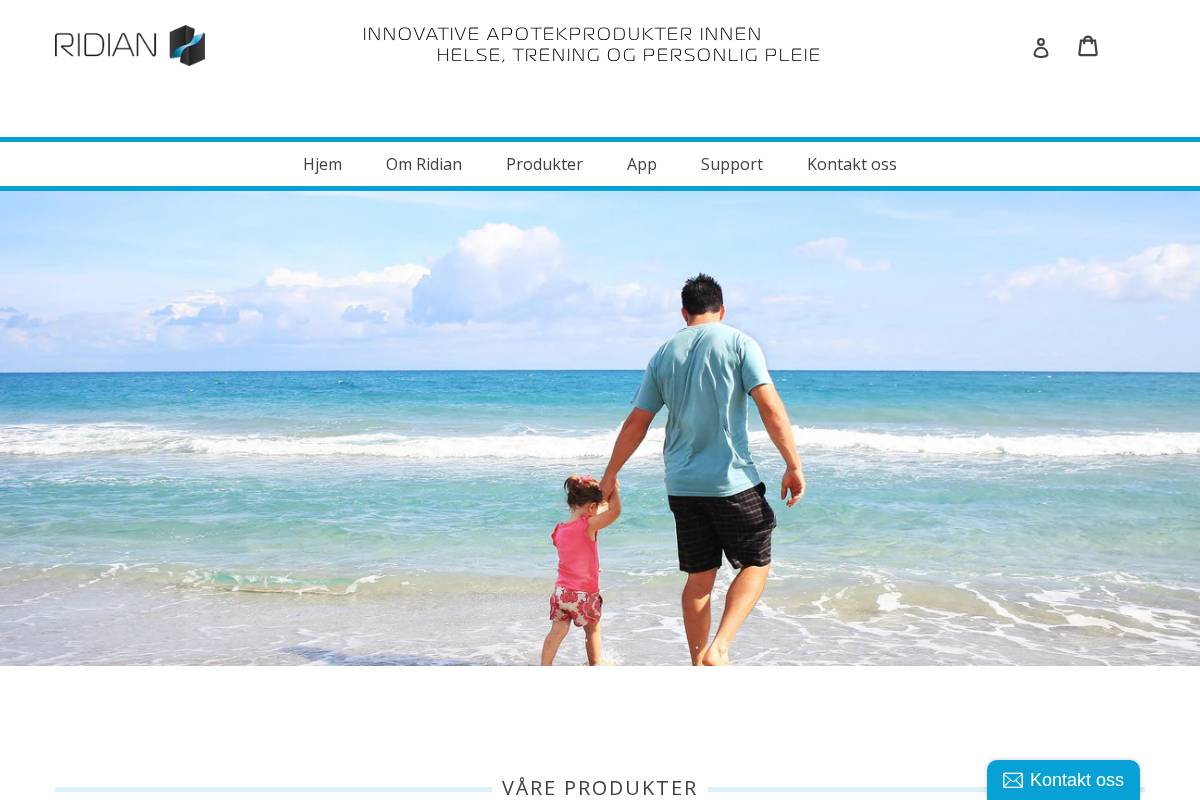 ridian.no homepage screenshot