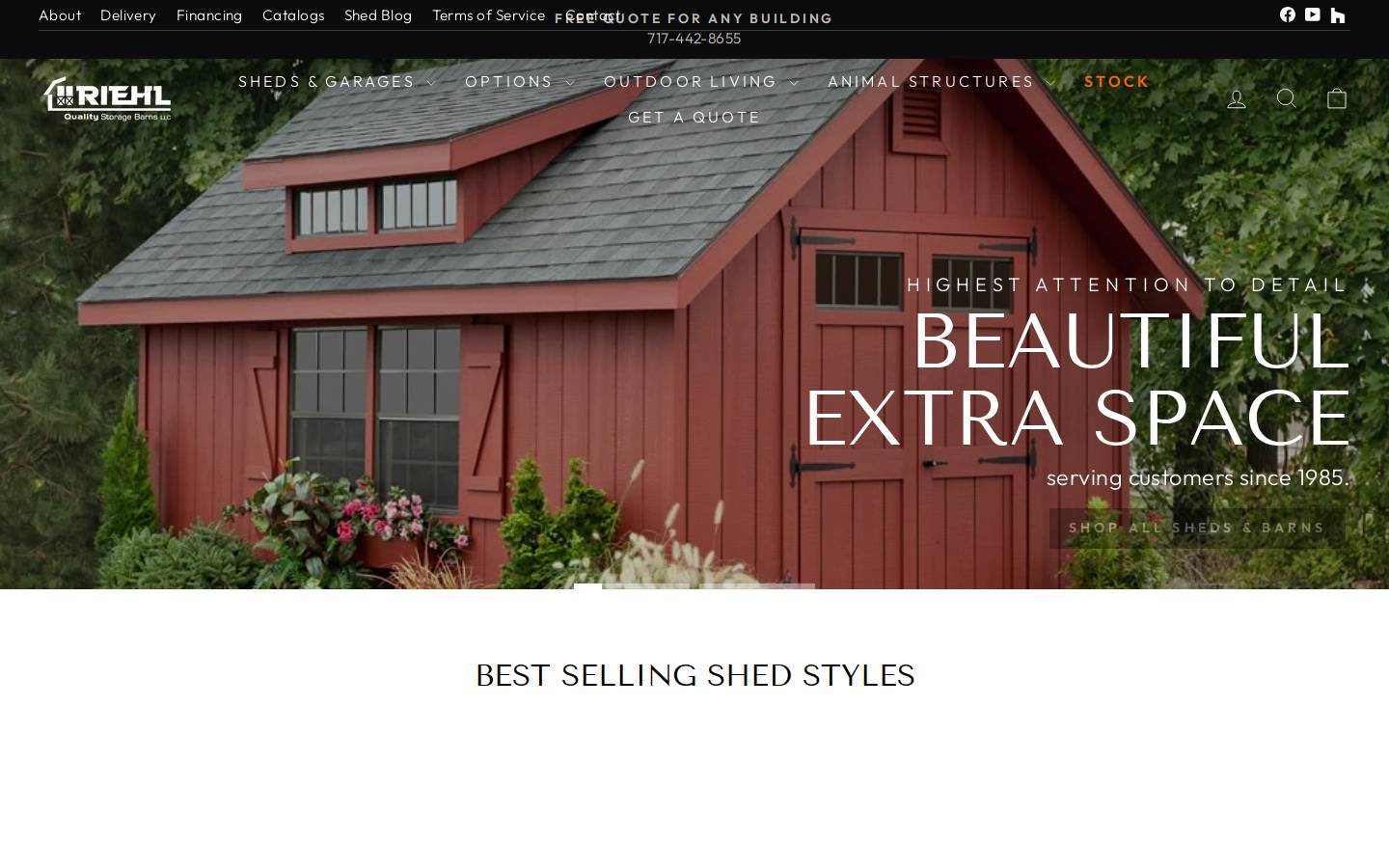riehlquality.com homepage screenshot