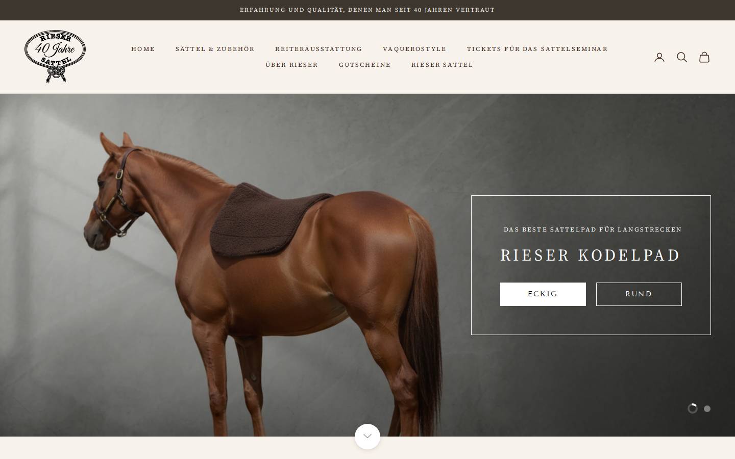 riesershop.de homepage screenshot