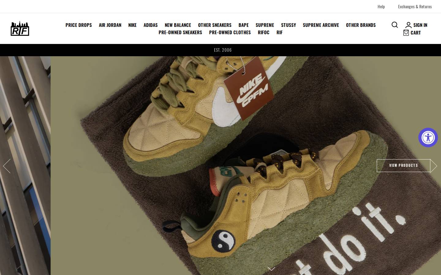 rif.la homepage screenshot