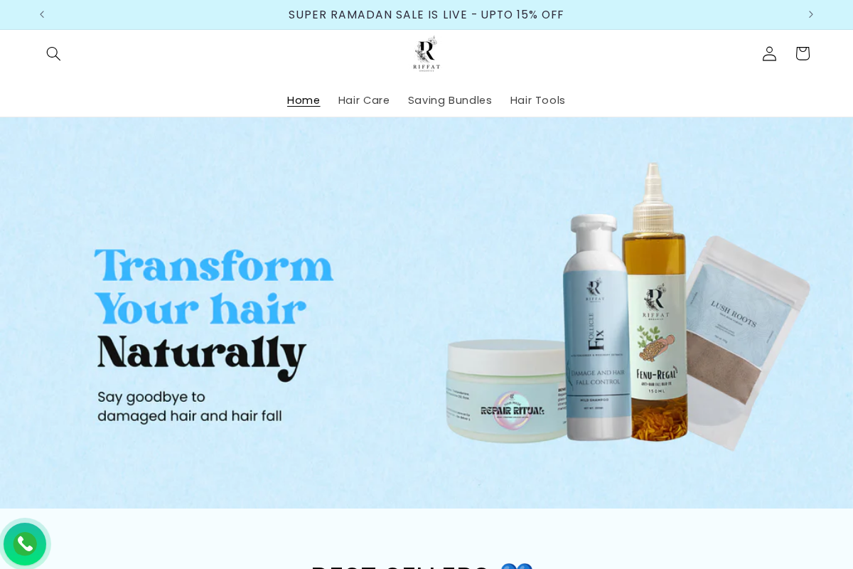 riffatorganics.shop homepage screenshot