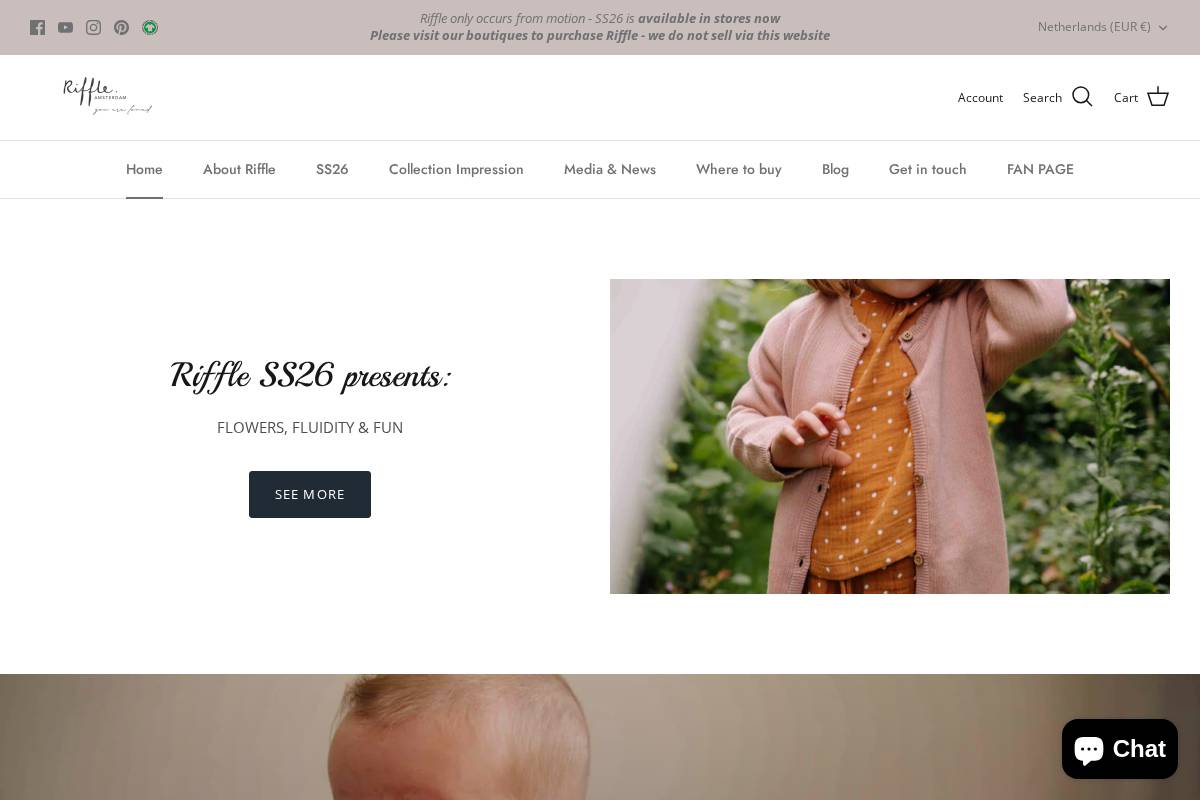 riffle.amsterdam homepage screenshot