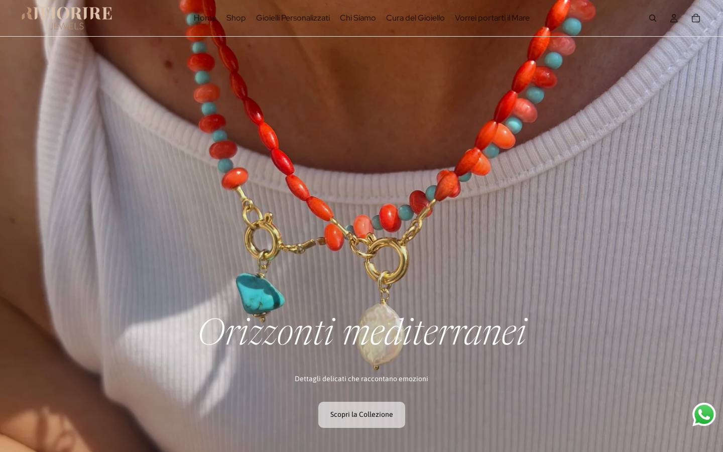 Rifiorirejewels homepage screenshot
