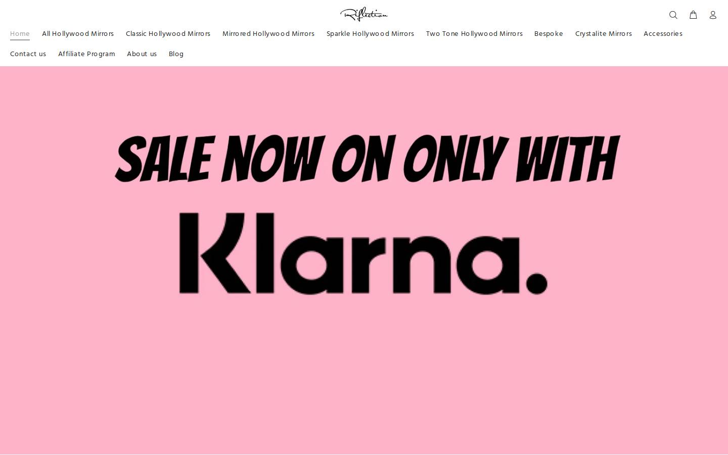 Riflection homepage screenshot