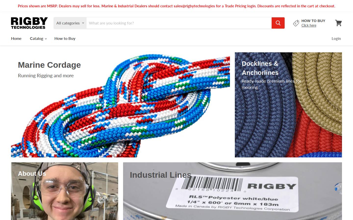 rigbytechnologies.com homepage screenshot