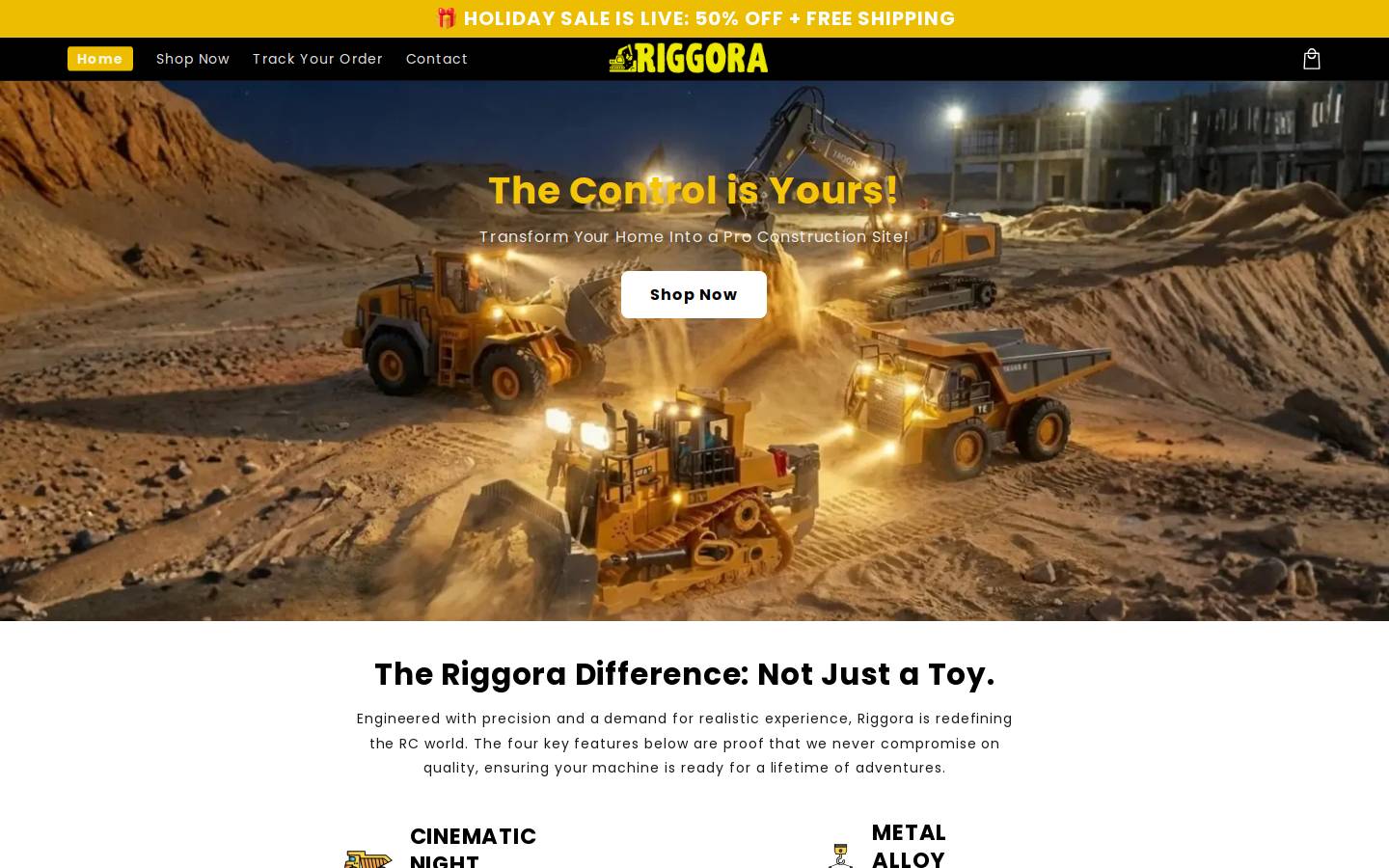 riggora.com homepage screenshot