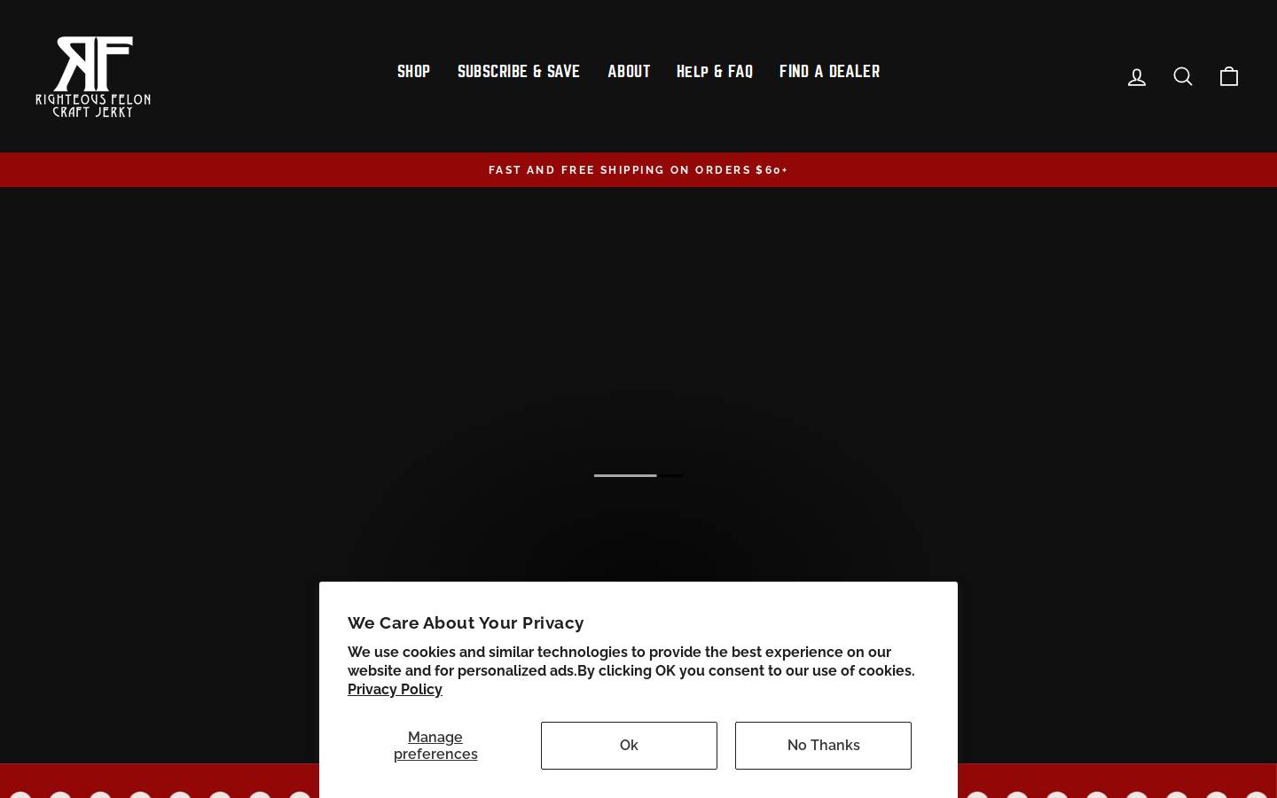 righteousfelon.com homepage screenshot