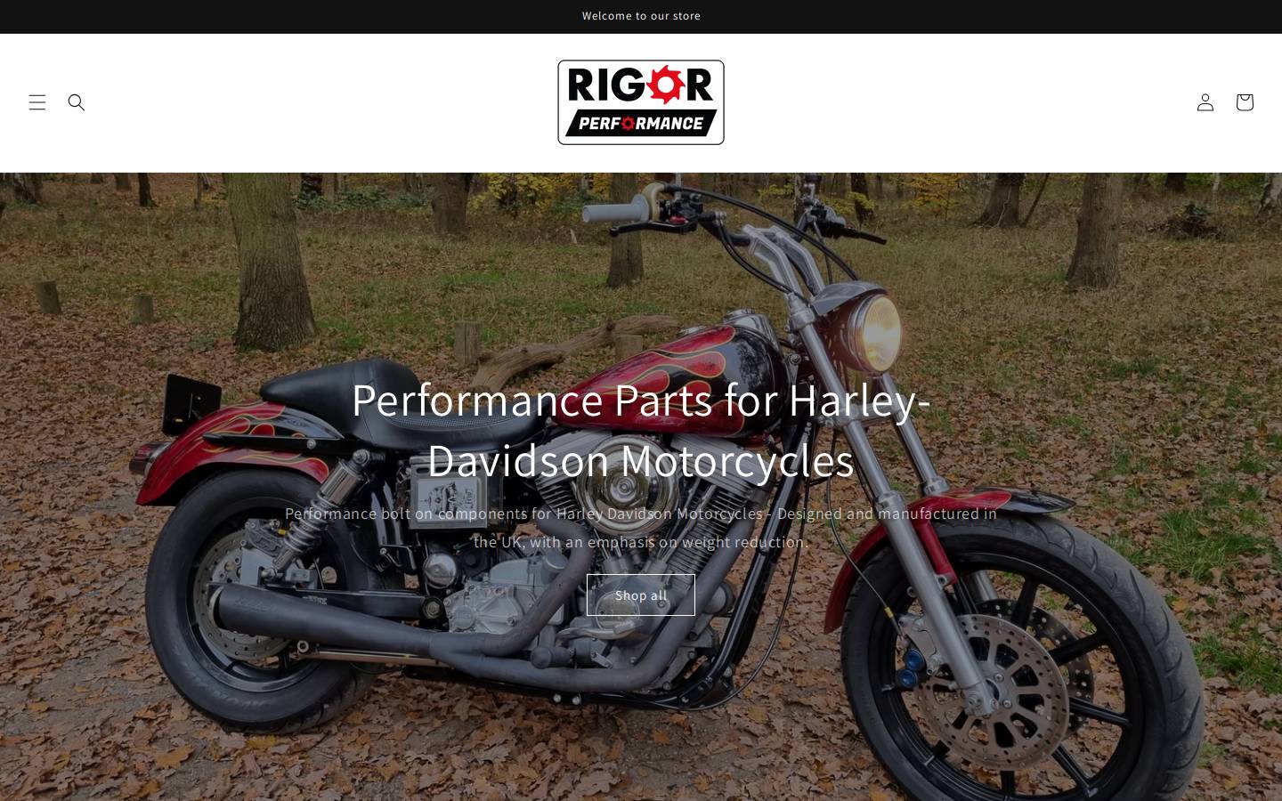 rigorperformance.com homepage screenshot