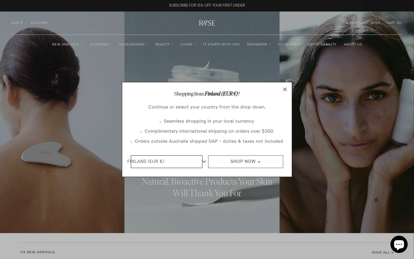 riise.shop homepage screenshot