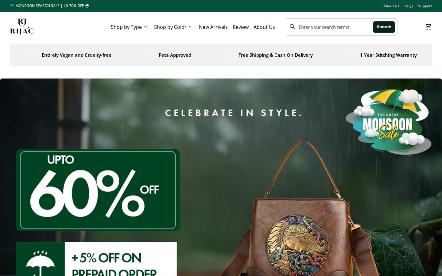 rijac.com homepage screenshot