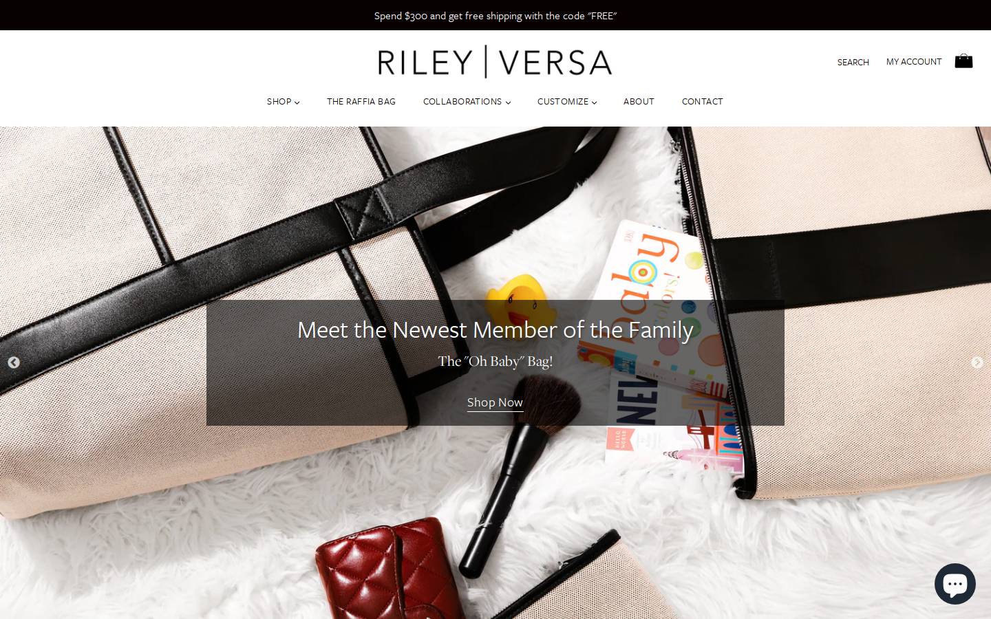 rileyversa.com homepage screenshot