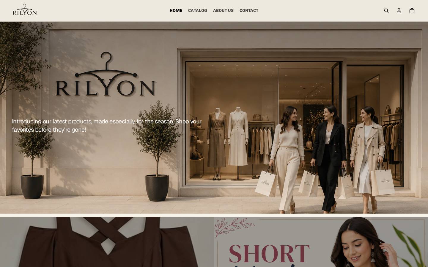 rilyon.com homepage screenshot