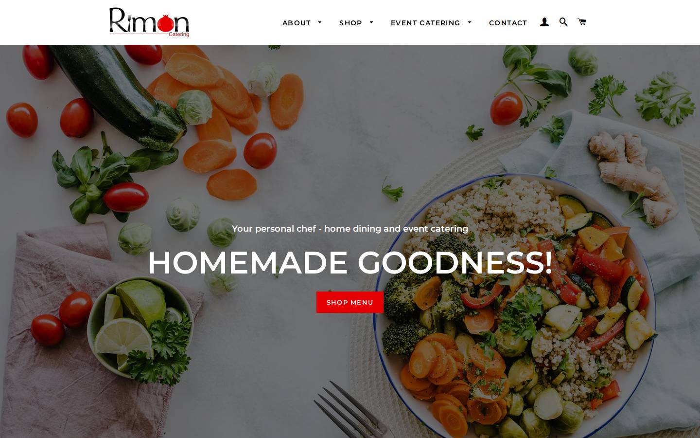 rimoncatering.com.au homepage screenshot