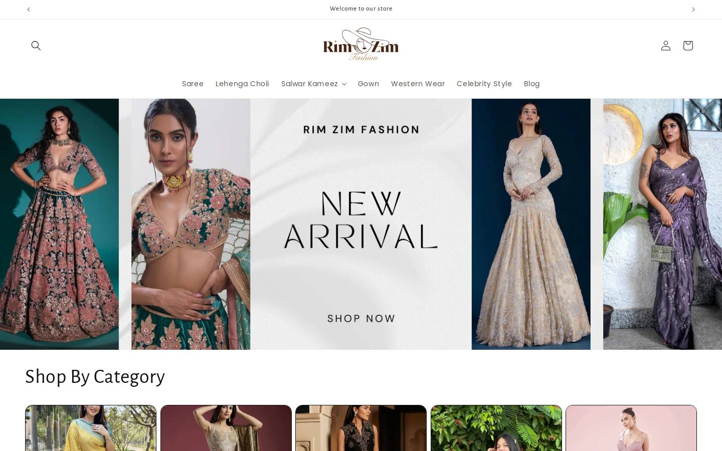 rimzimfashion.com homepage screenshot