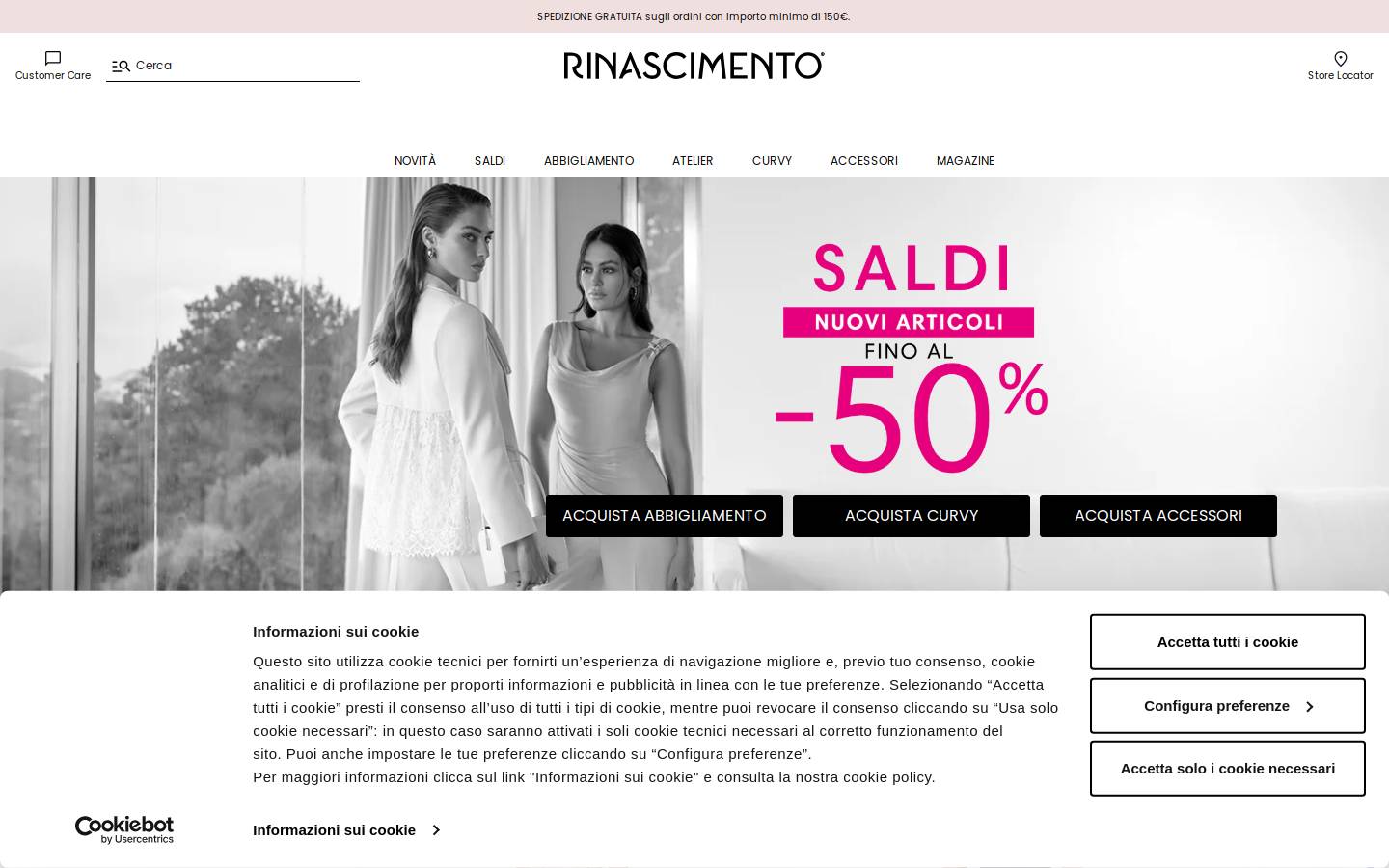 Rinascimento homepage screenshot