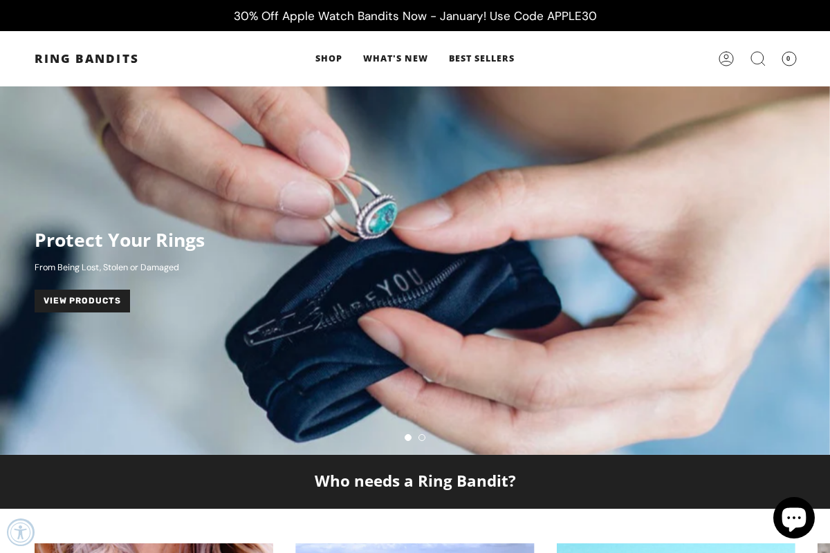 ringbandits.com homepage screenshot
