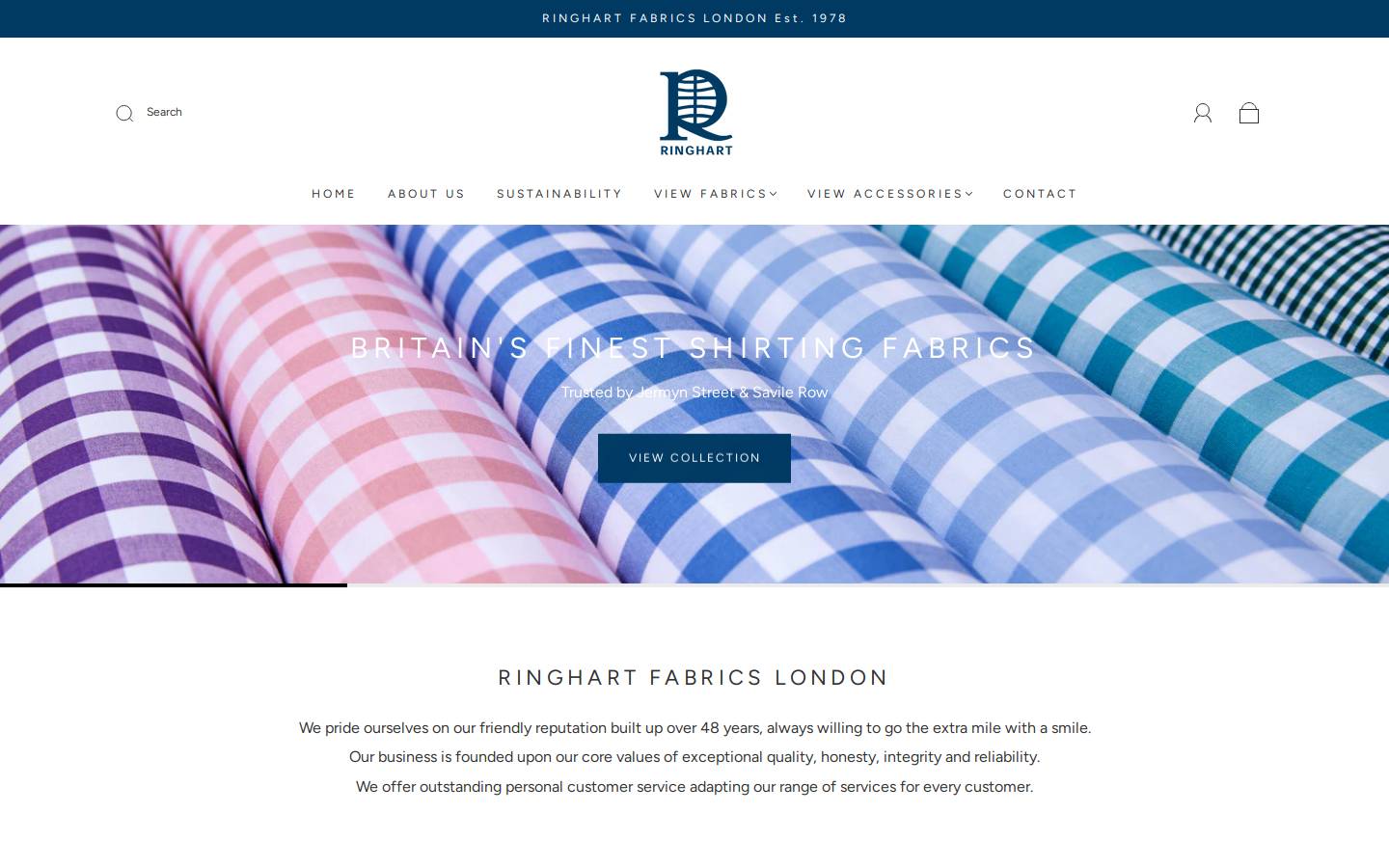 ringhart.co.uk homepage screenshot