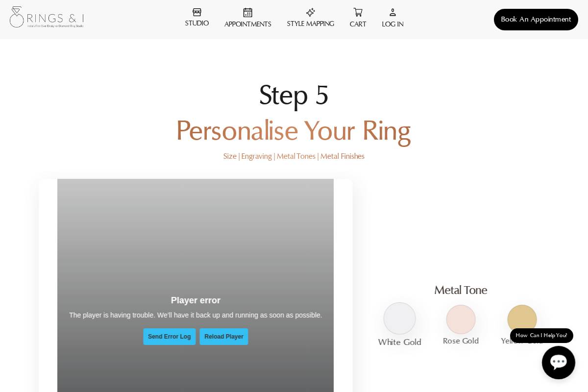ringsandi.com homepage screenshot