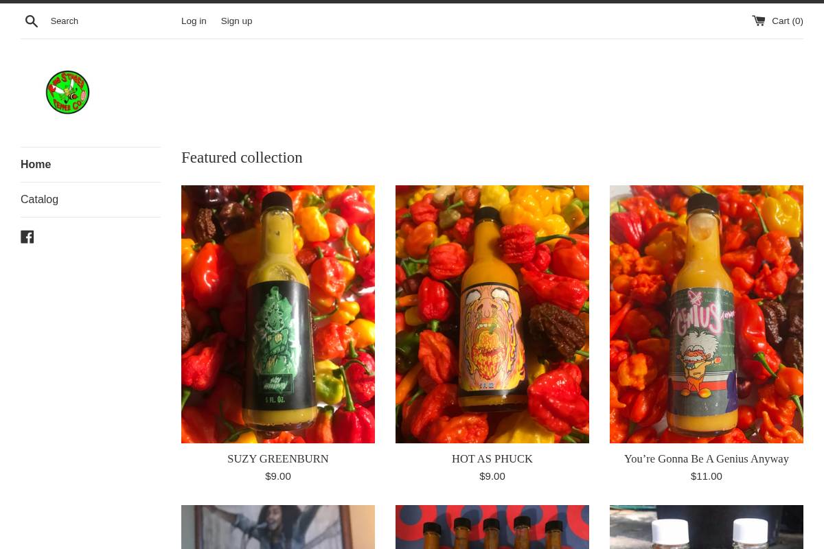 ringstingerpepper.com homepage screenshot