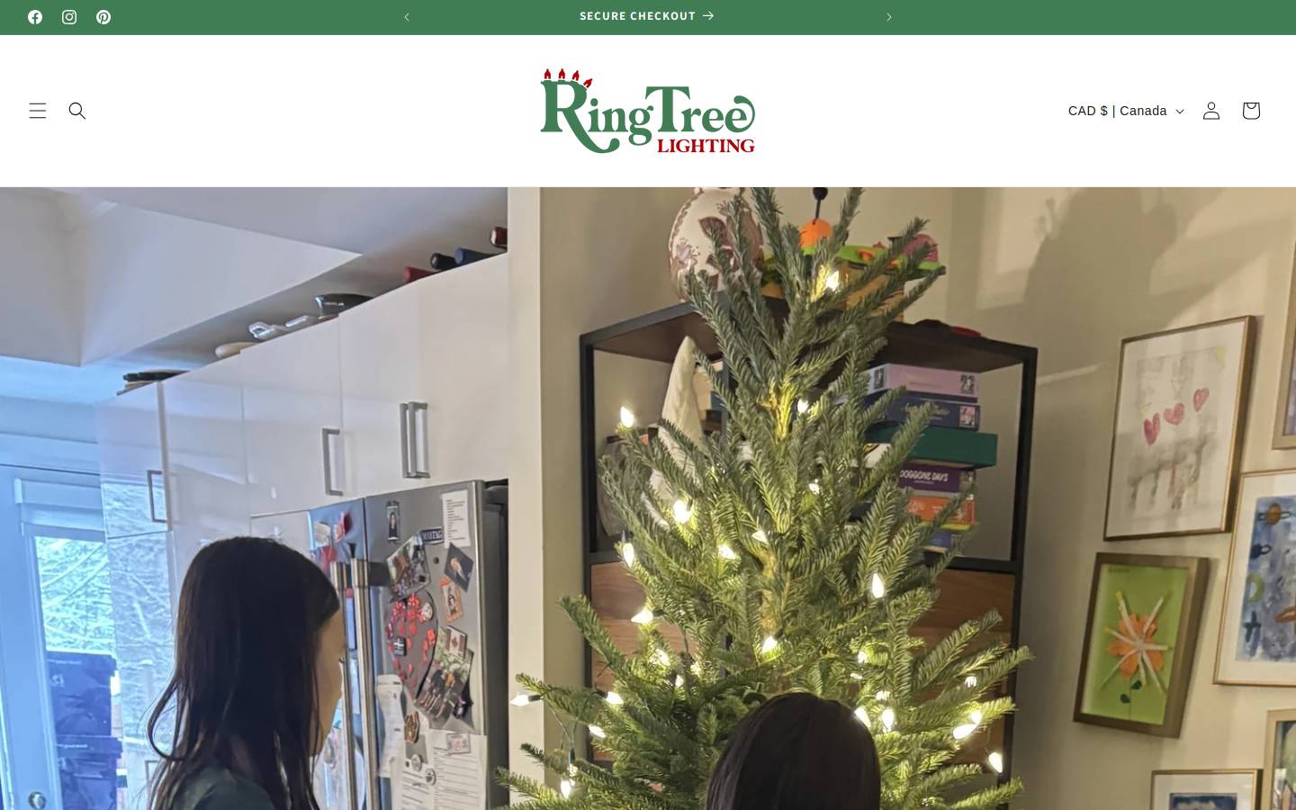 ringtreelighting.com homepage screenshot