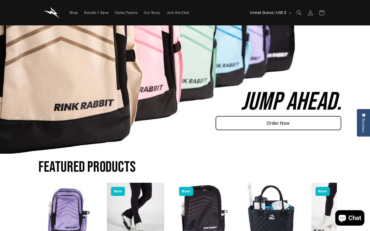 rinkrabbit.com homepage screenshot