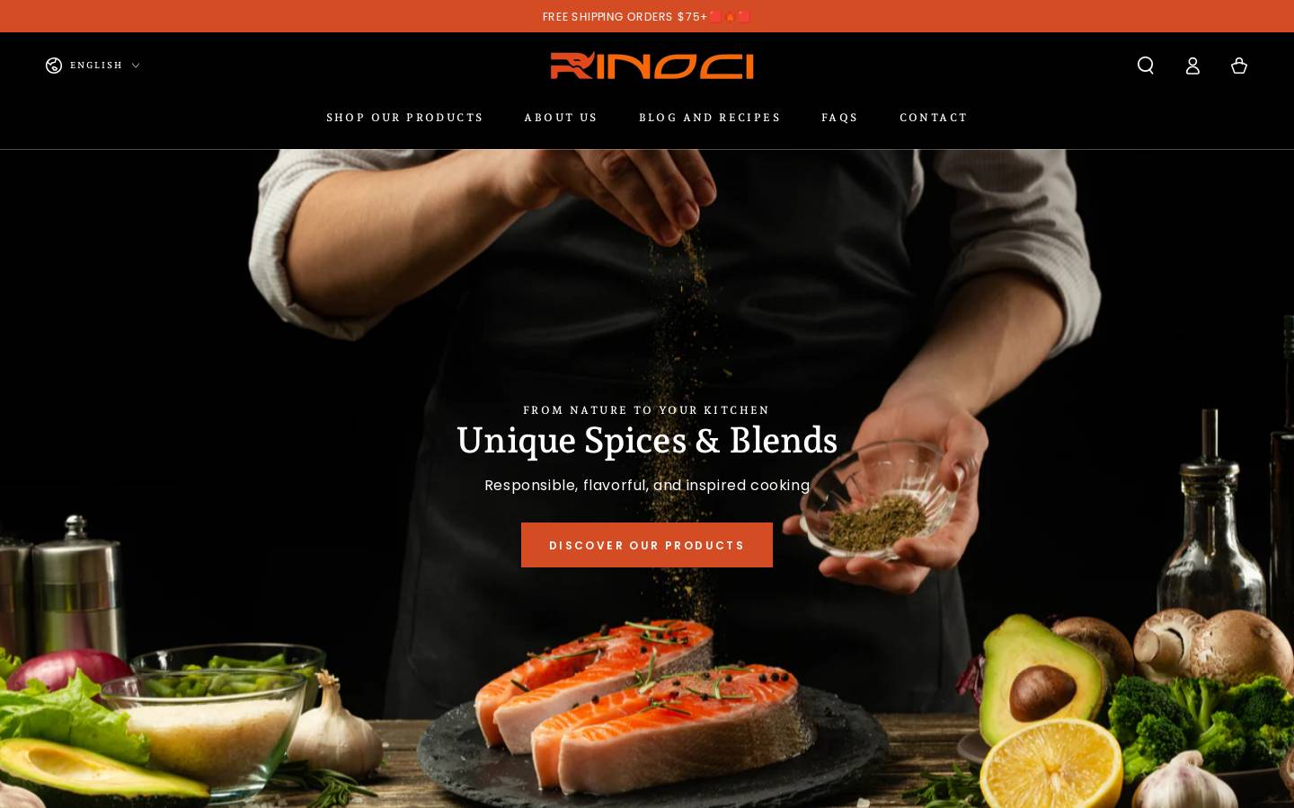 rinoci.com homepage screenshot