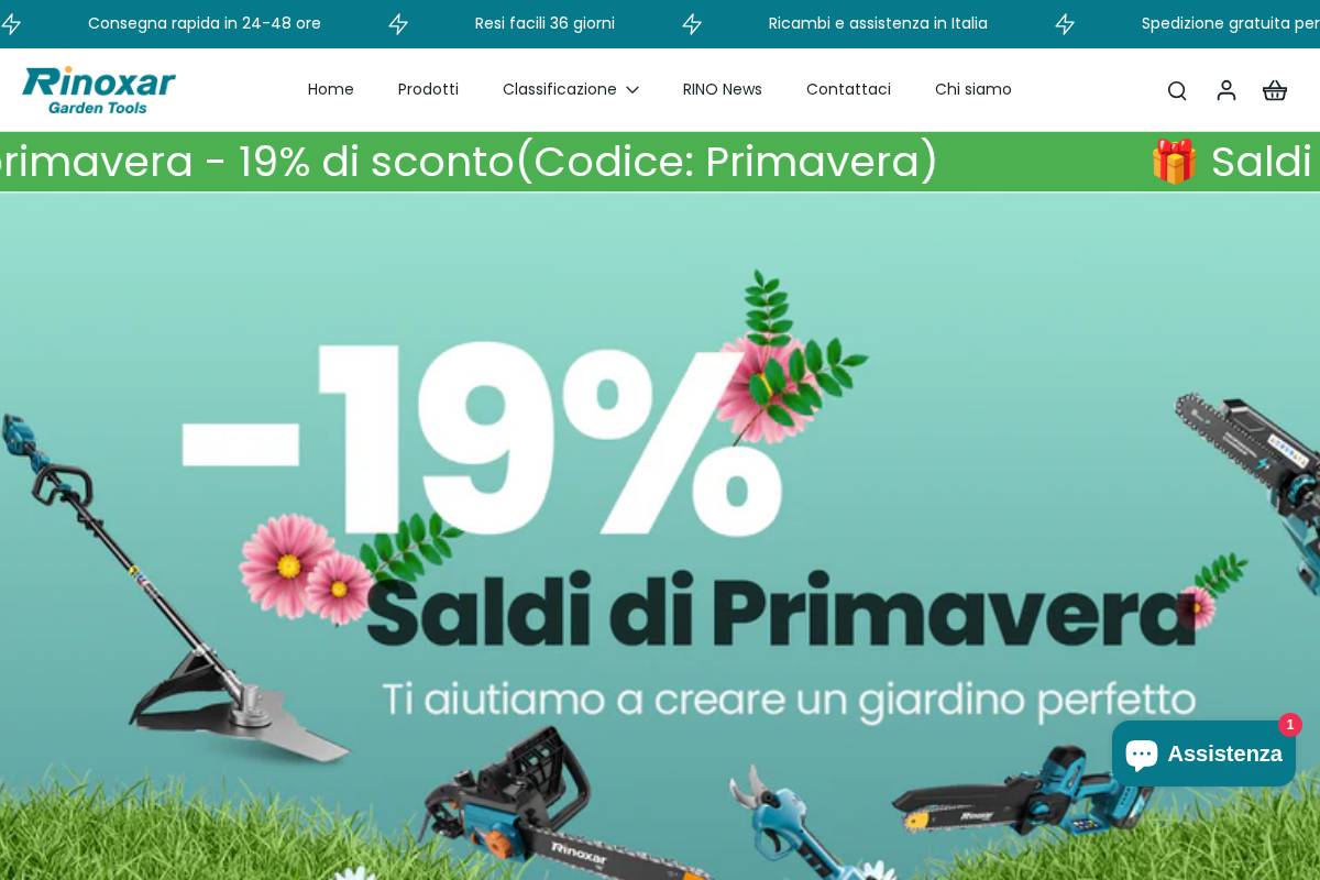 rinoxar.com homepage screenshot