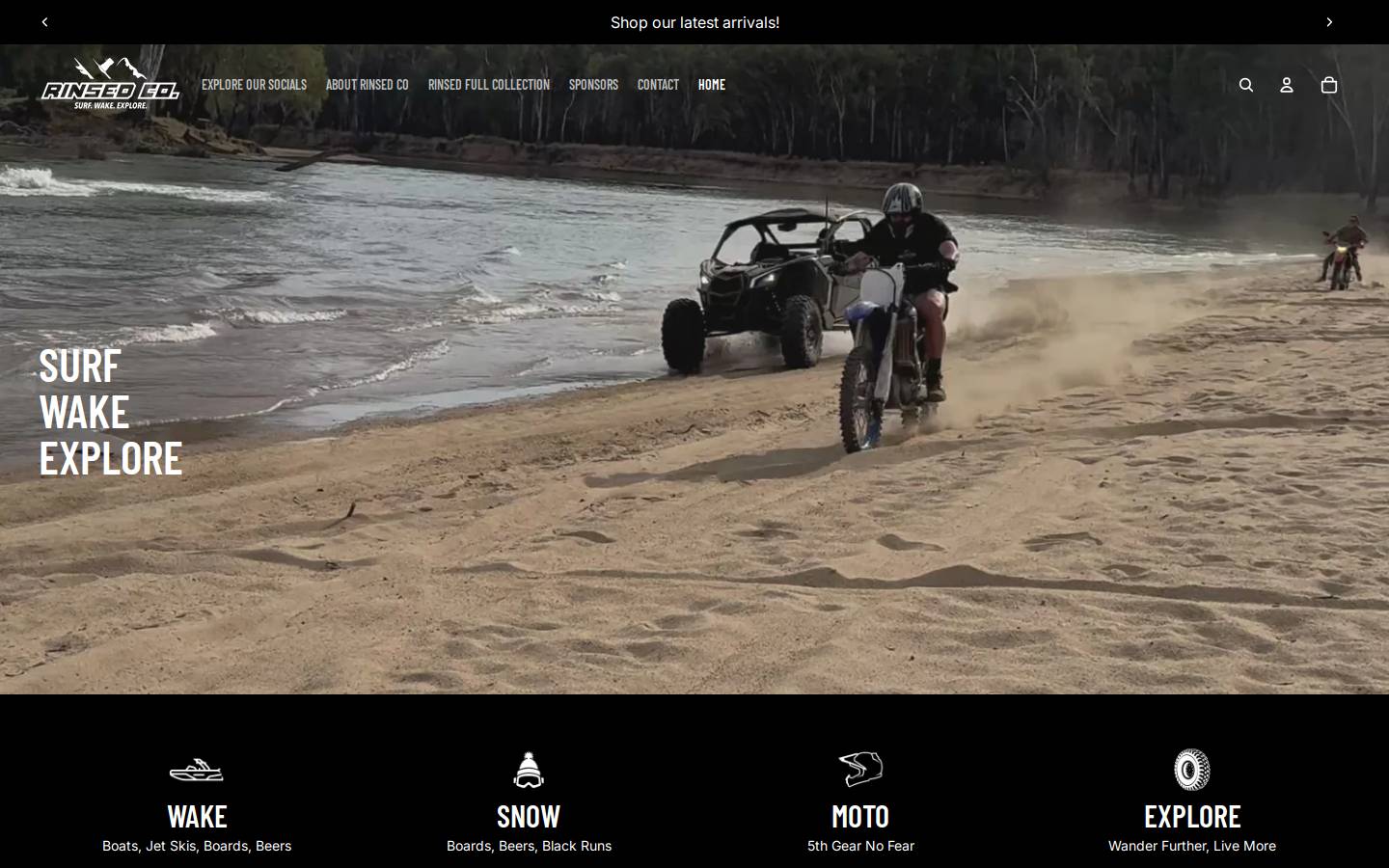 rinsedco.com homepage screenshot