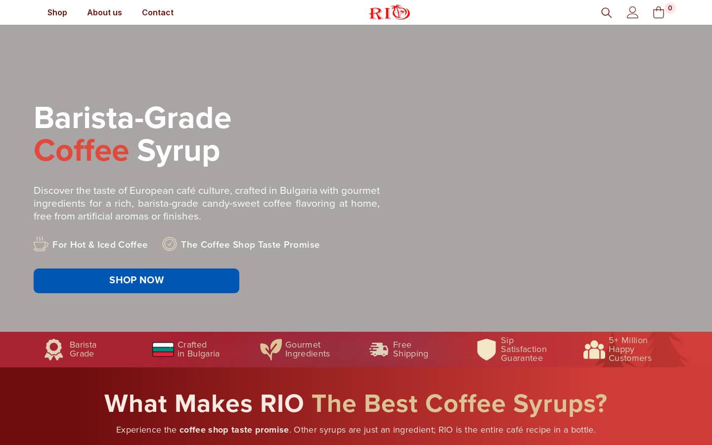 riobeverages.com homepage screenshot
