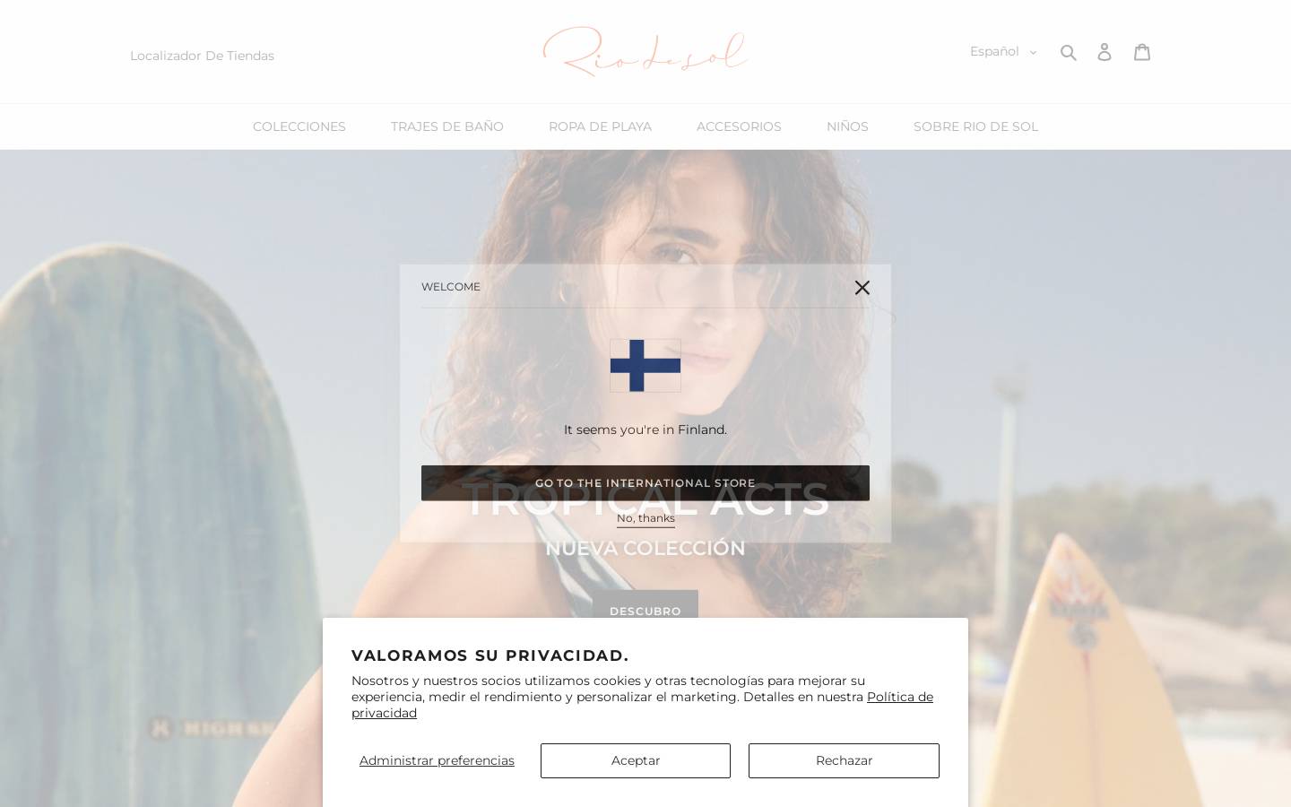 Rio de Sol homepage screenshot