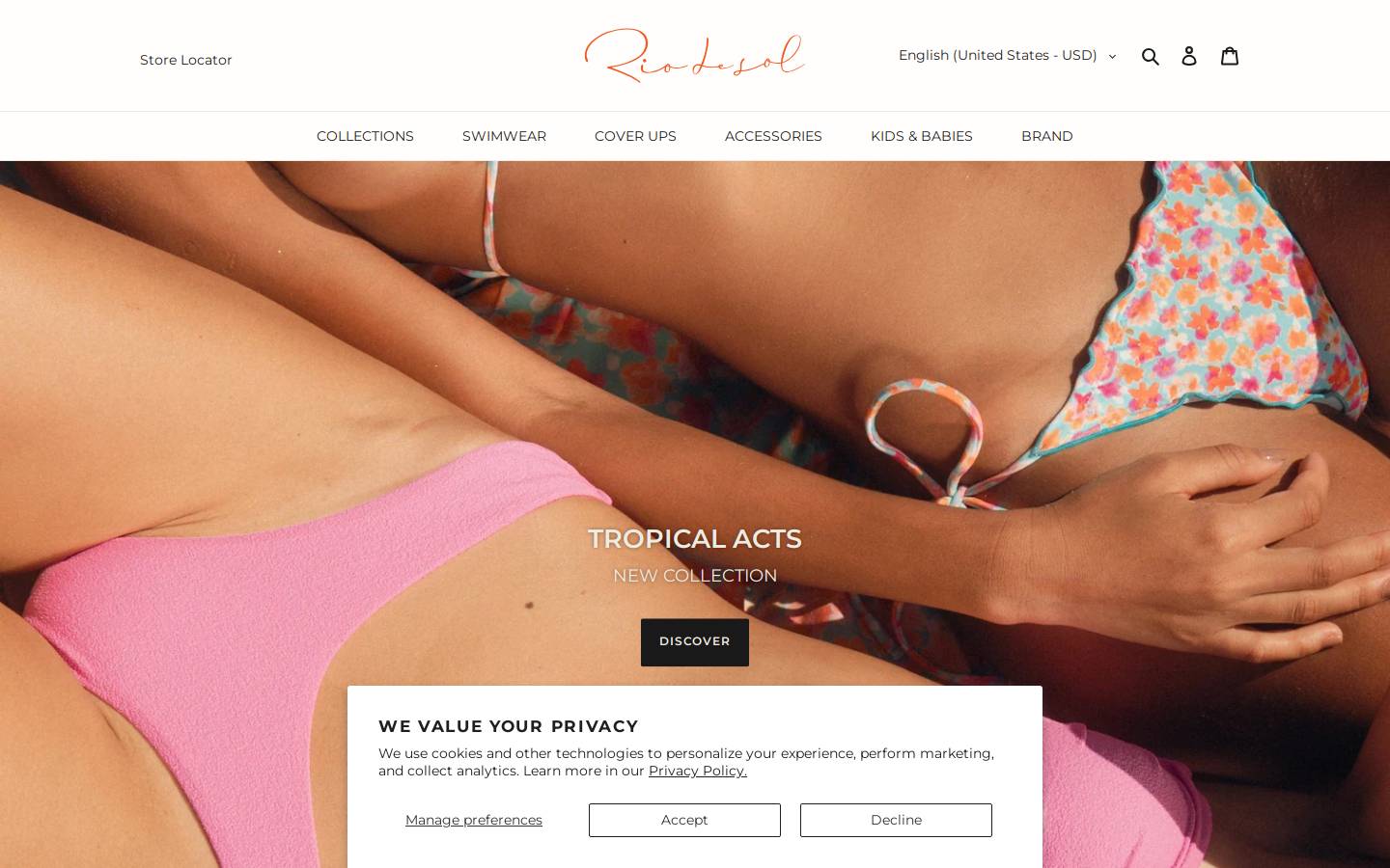 Rio de Sol homepage screenshot