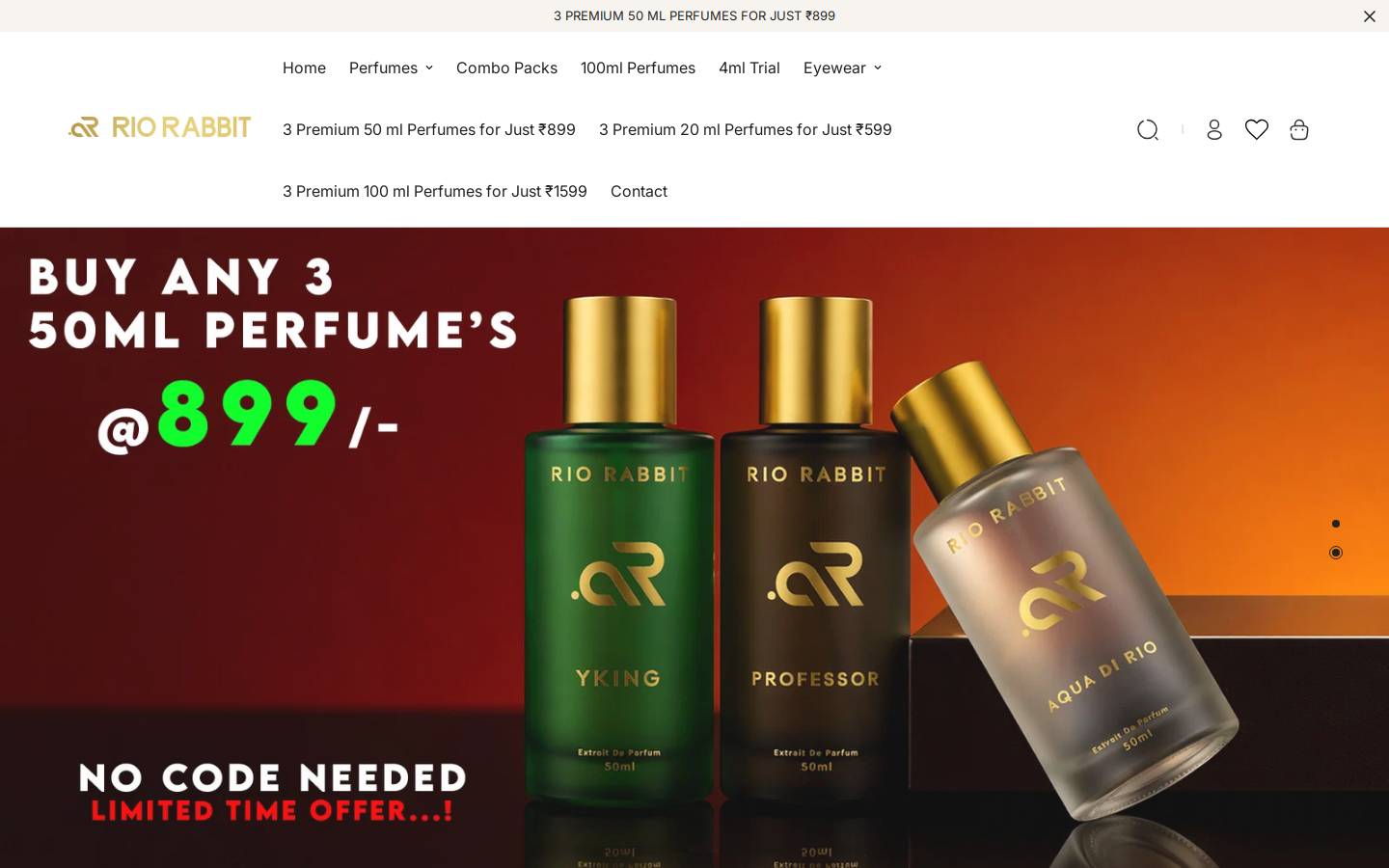 riorabbit.in homepage screenshot