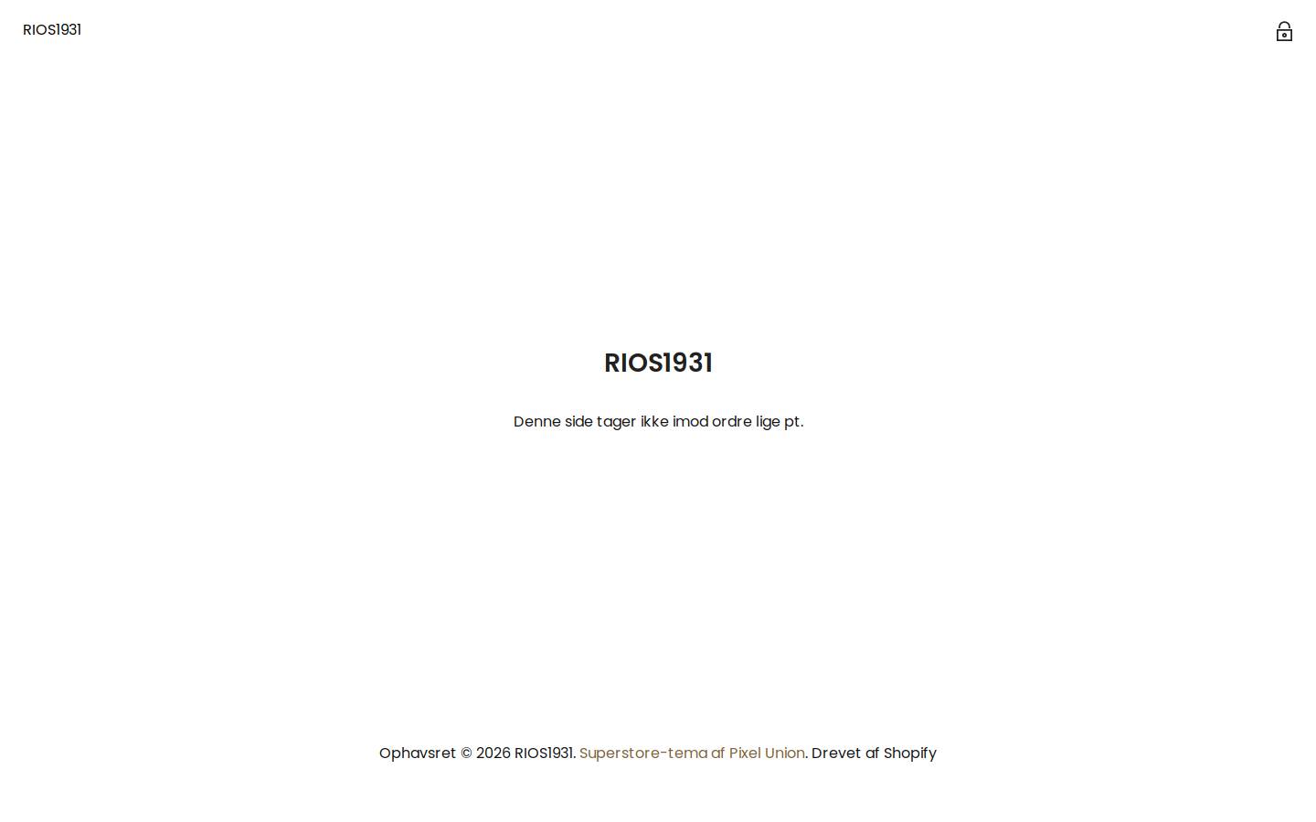 Rios1931 homepage screenshot