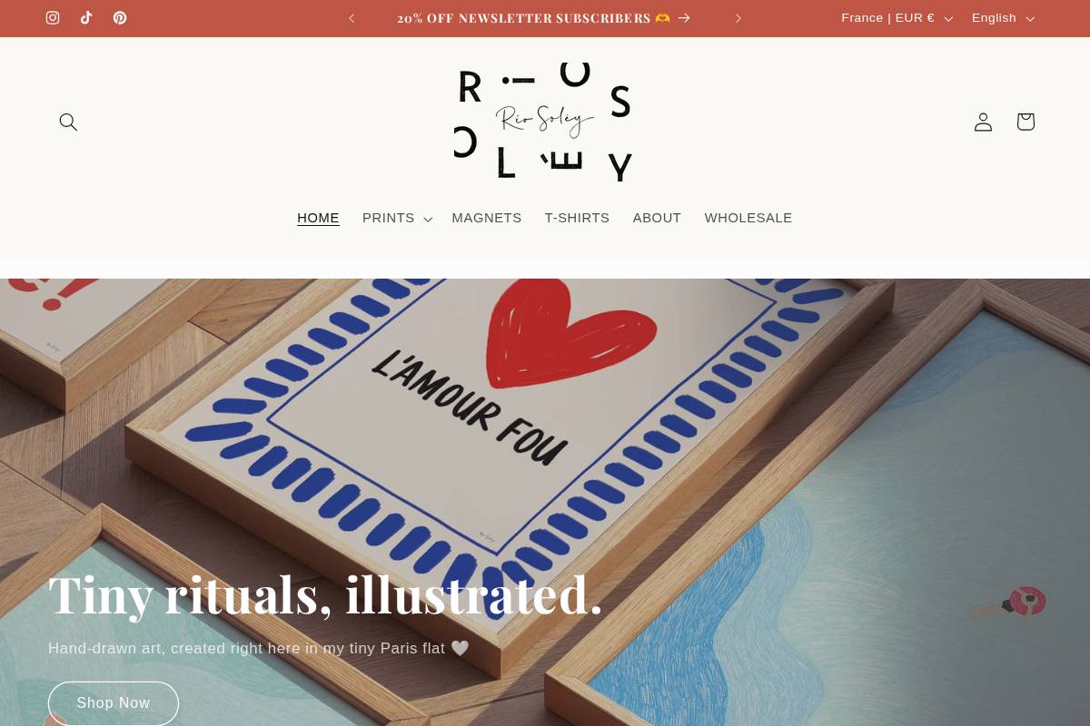 riosoley.com homepage screenshot