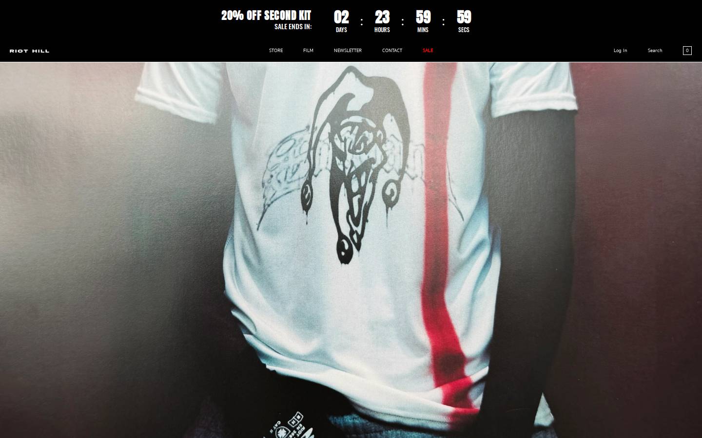 Riot Hill homepage screenshot