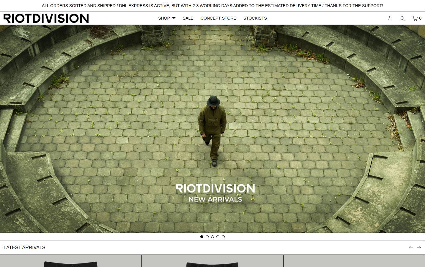 riotdivision.tech homepage screenshot
