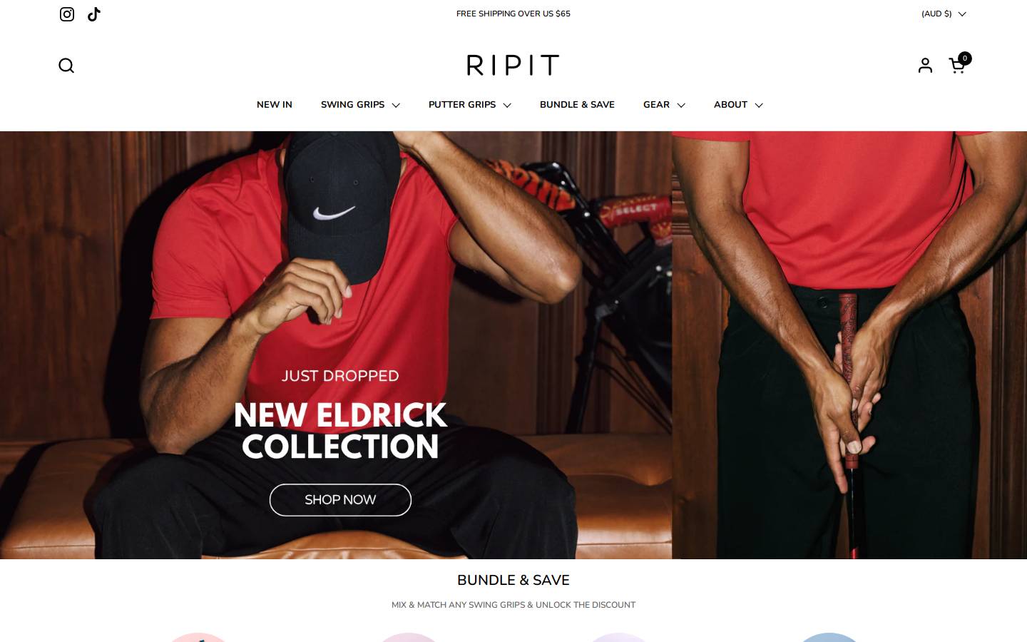 ripitgrips.com homepage screenshot