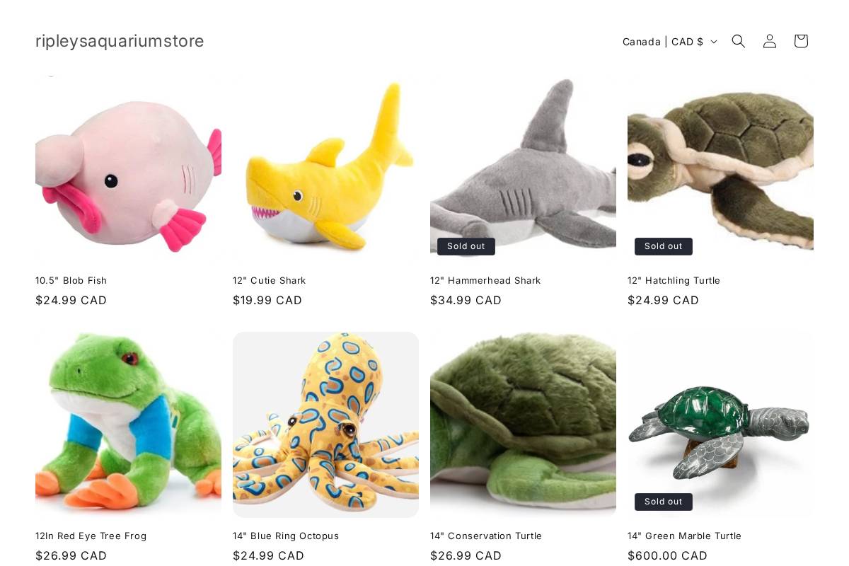 ripleysaquariumstore.ca homepage screenshot