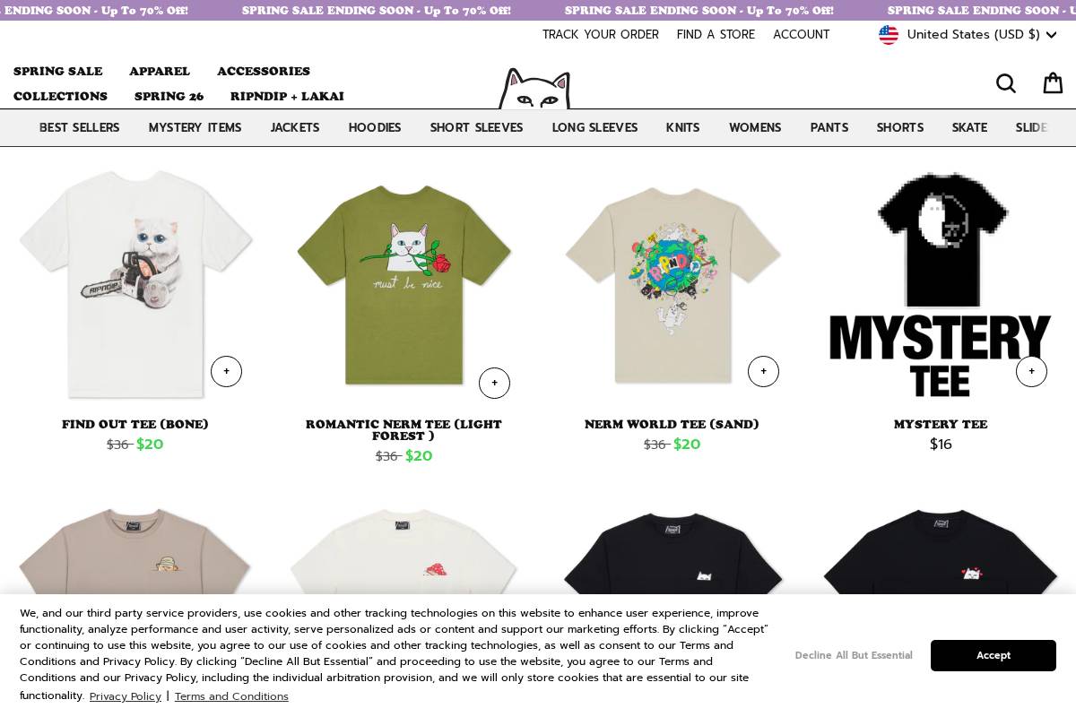 RIPNDIP homepage screenshot